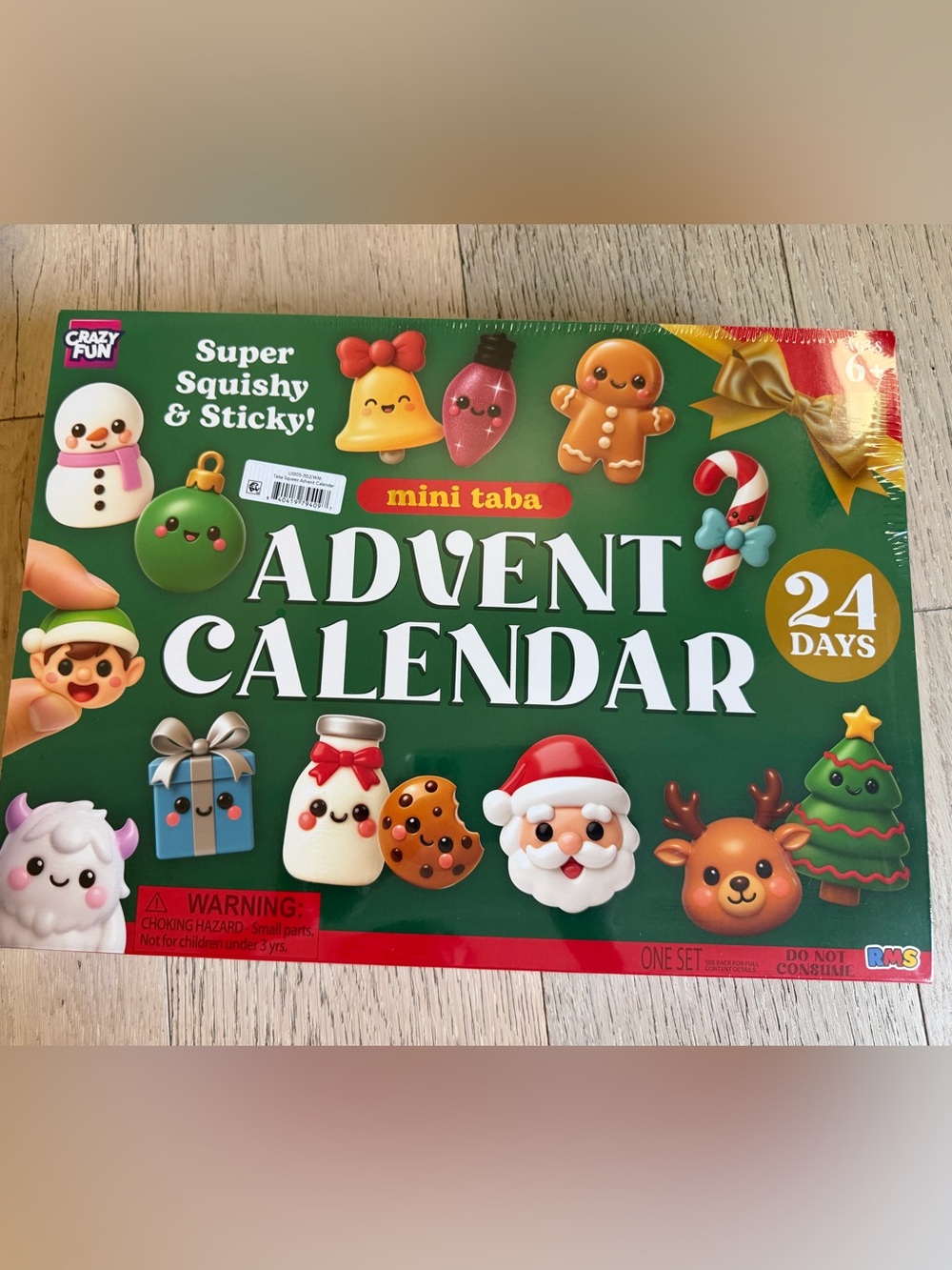 NEW RMS Taba squish crazy fun Advent Calendar - 24 Days Kids Toy Set